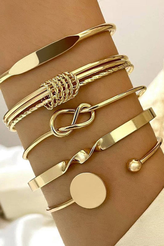Synvia™︱Pulsera abierta geométrica con cadena