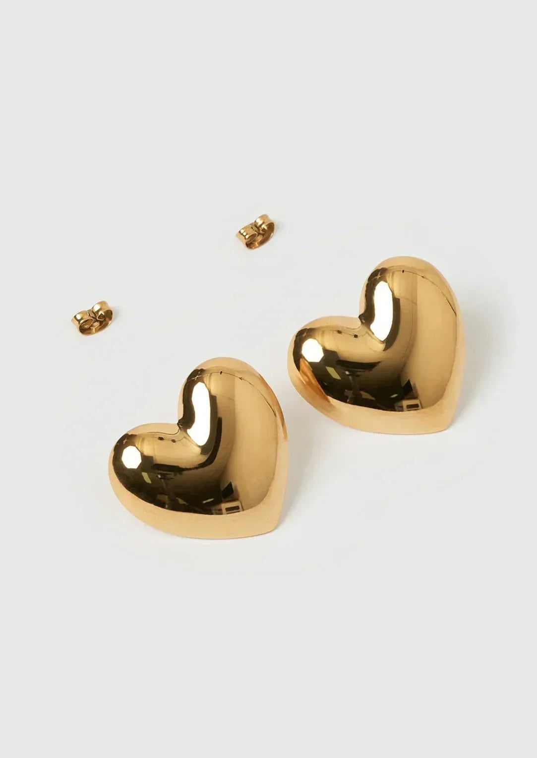 Elena™️ | Pendientes de Corazón Chapados en Oro y Plata