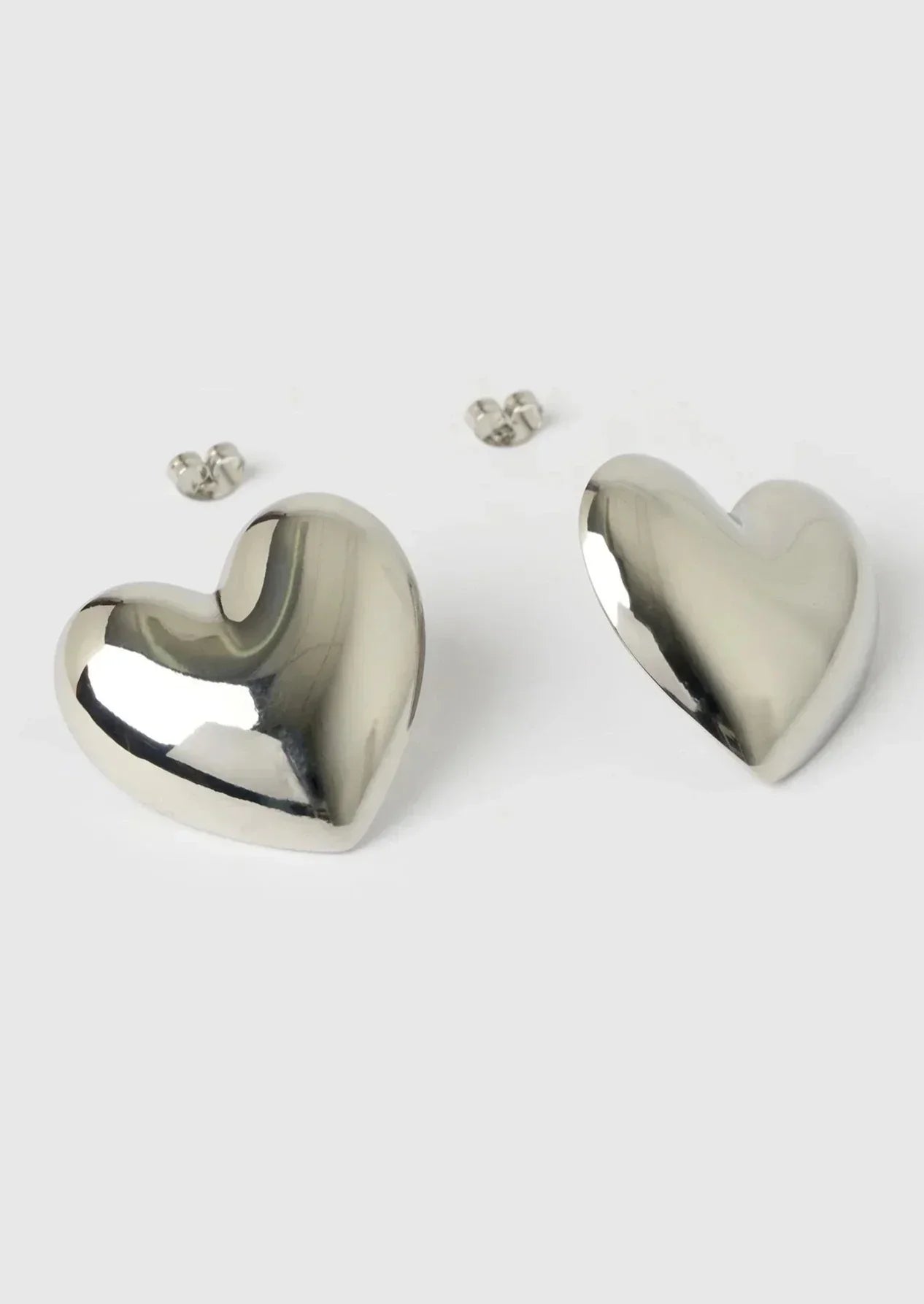 Elena™️ | Pendientes de Corazón Chapados en Oro y Plata