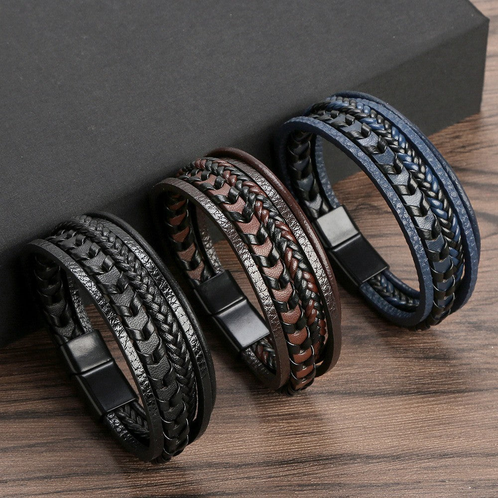 Carlos™️ | Pulsera Exclusiva de Cuero para Hombres