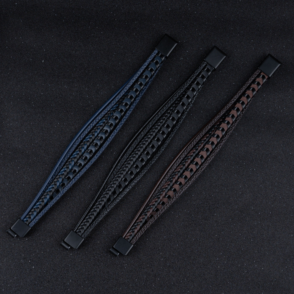 Carlos™️ | Pulsera Exclusiva de Cuero para Hombres