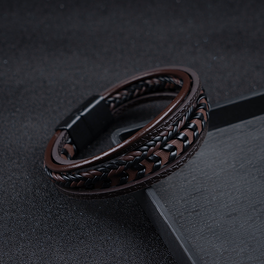 Carlos™️ | Pulsera Exclusiva de Cuero para Hombres