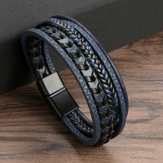 Carlos™️ | Pulsera Exclusiva de Cuero para Hombres