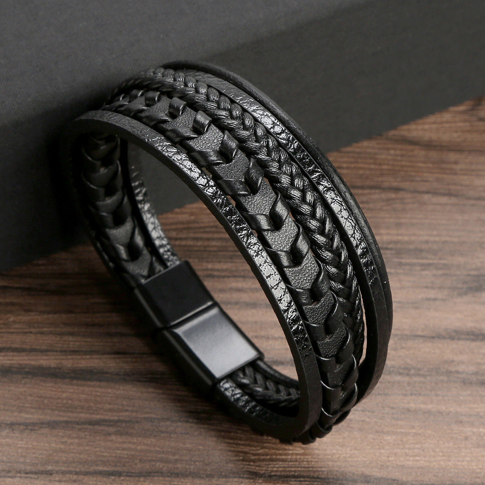 Carlos™️ | Pulsera Exclusiva de Cuero para Hombres