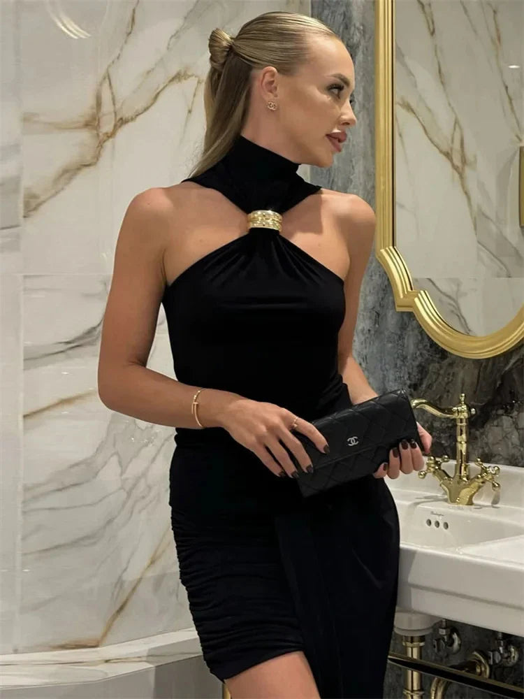 Turtleneck Knit Tank Top