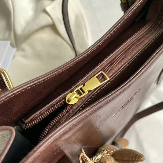 NORA BELLA | BOLSO DE CUERO NATURAL