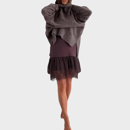 AURORA | CONJUNTO DE SUÉTER Y VESTIDO