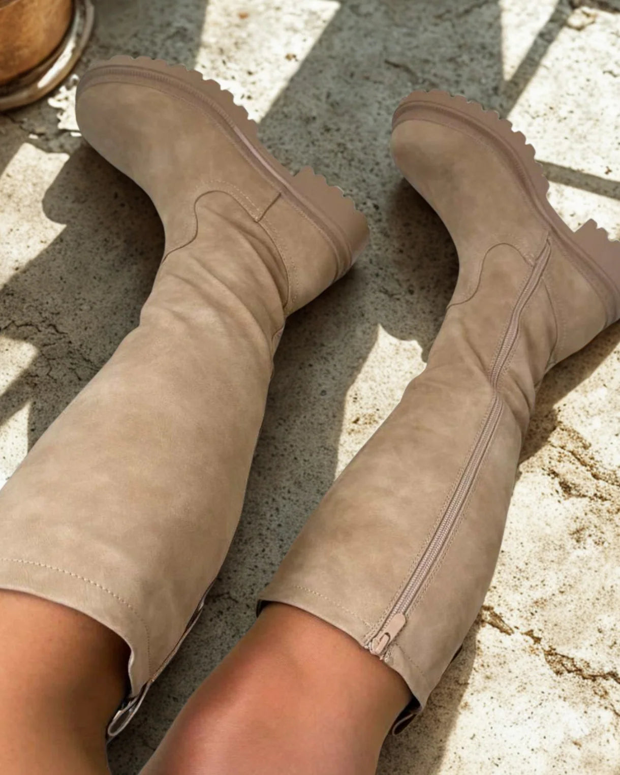 ANETTA | BOTAS ALTAS EFECTO PIEL CON PLATAFORMA