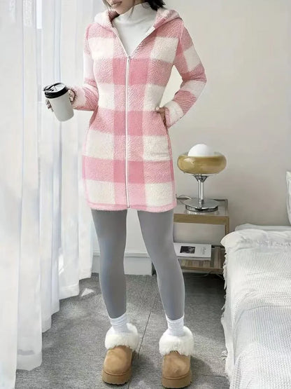 ELIA - CHAQUETA CÁLIDA Y ELEGANTE CON ESTAMPADO DE CUADROS