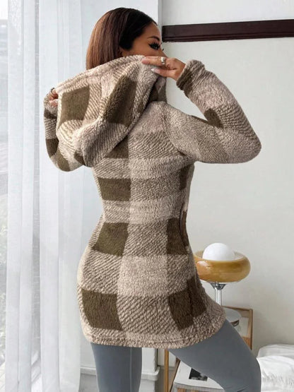 ELIA - CHAQUETA CÁLIDA Y ELEGANTE CON ESTAMPADO DE CUADROS