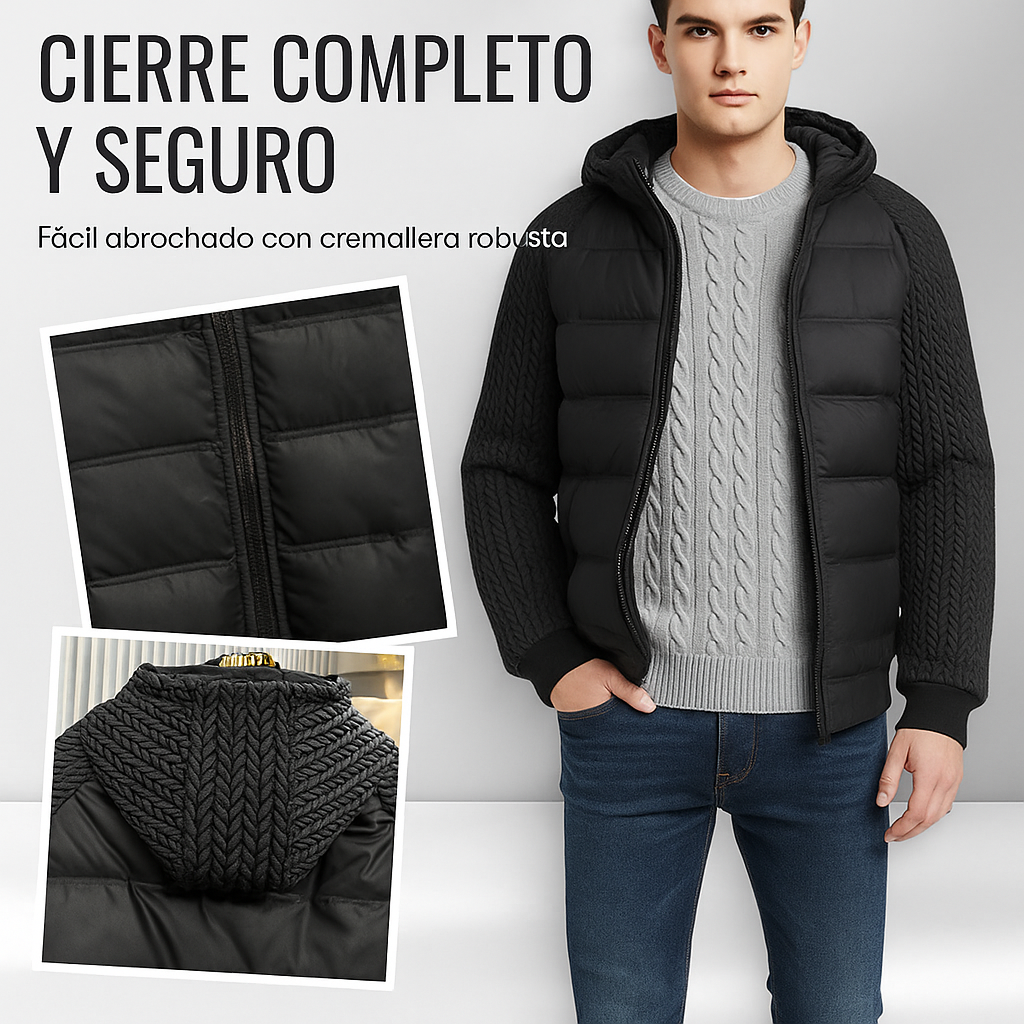 CHAQUETA TÉRMICA CAPUCHA | ACOLCHADA, CORTAVIENTOS & ESTILO URBANO