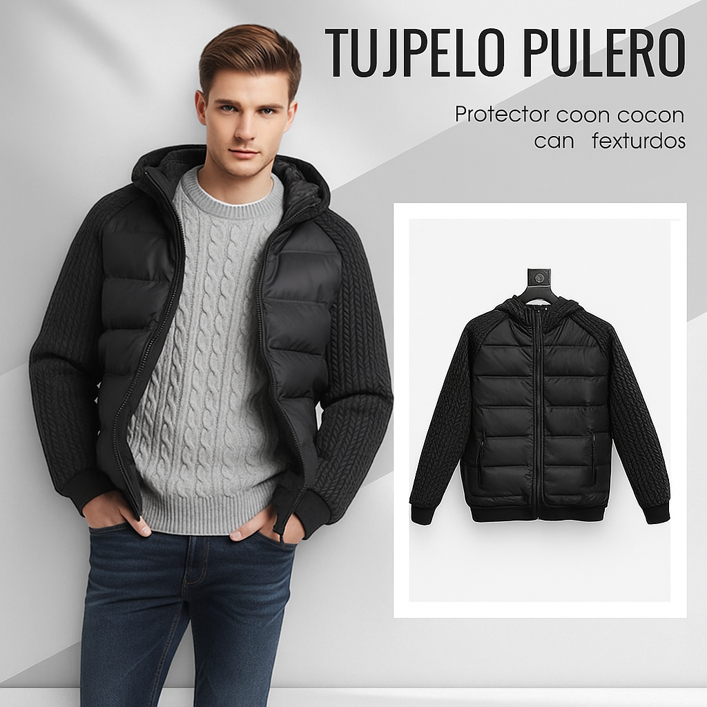 CHAQUETA TÉRMICA CAPUCHA | ACOLCHADA, CORTAVIENTOS & ESTILO URBANO