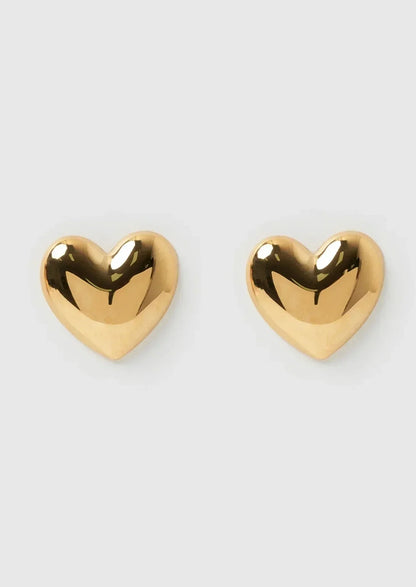 Elena™️ | Pendientes de Corazón Chapados en Oro y Plata