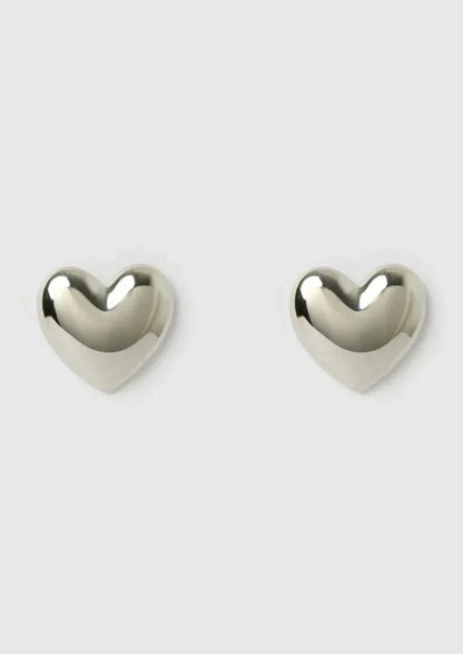 Elena™️ | Pendientes de Corazón Chapados en Oro y Plata