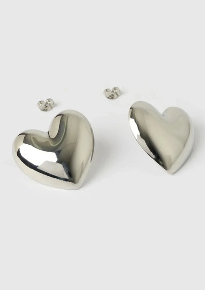 Elena™️ | Pendientes de Corazón Chapados en Oro y Plata