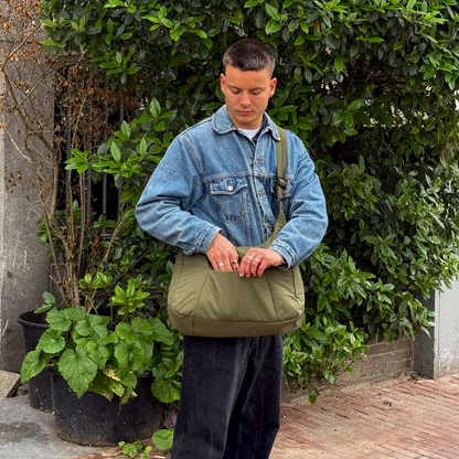 SELVA VERDE | BANDOLERA DE NYLON IMPERMEABLE