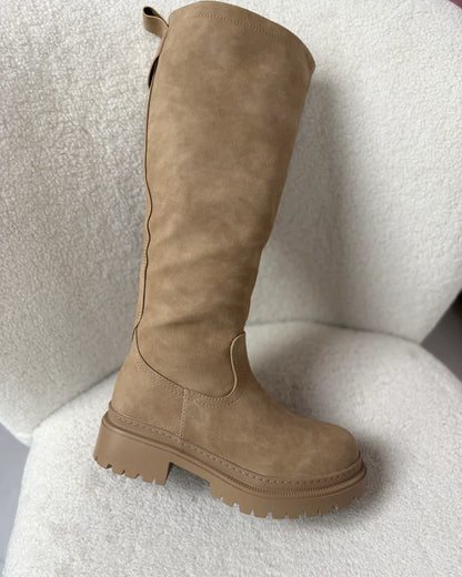 ANETTA | BOTAS ALTAS EFECTO PIEL CON PLATAFORMA
