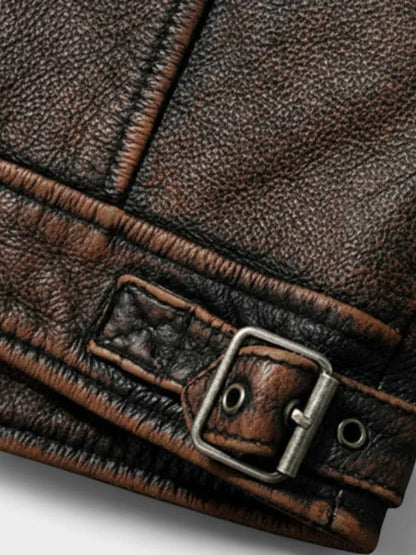 TROELS™ | CHAQUETA DE CUERO ELEGANTE