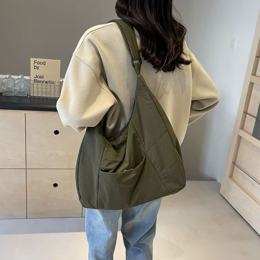 SELVA VERDE | BANDOLERA DE NYLON IMPERMEABLE