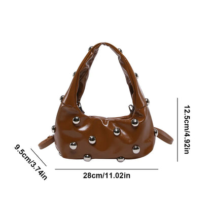 Women's Rivet Shoulder Bag