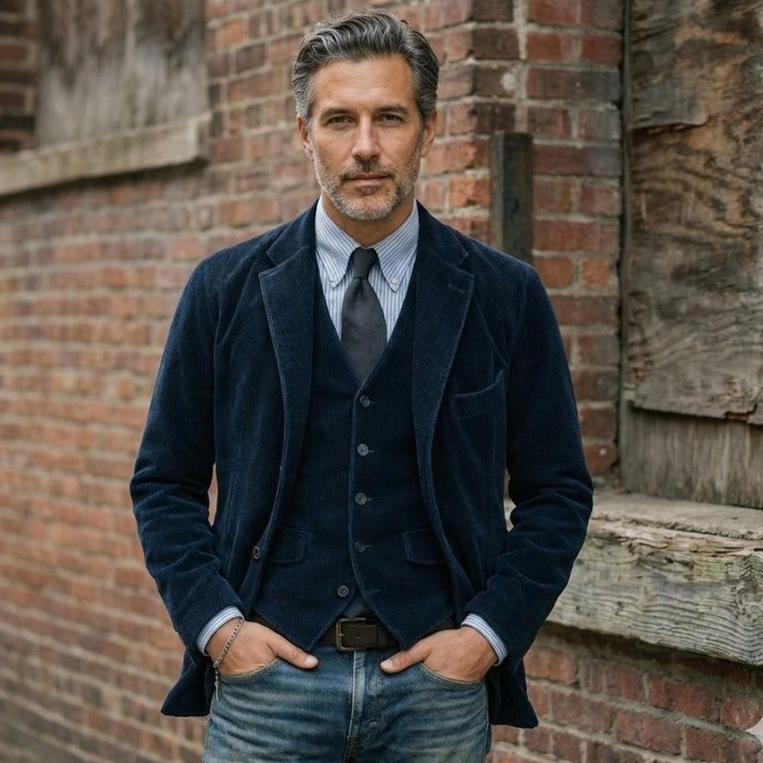 MANUEL | CONJUNTO DE BLAZER Y CHALECO PREMIUM