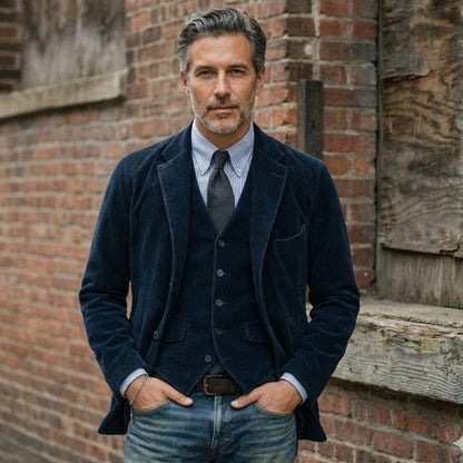 MANUEL | CONJUNTO DE BLAZER Y CHALECO PREMIUM