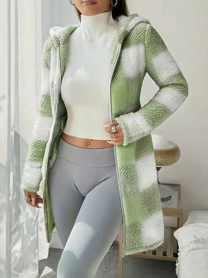 ELIA - CHAQUETA CÁLIDA Y ELEGANTE CON ESTAMPADO DE CUADROS