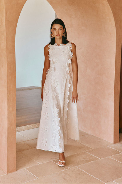 CLARA | VESTIDO LARGO BORDADO