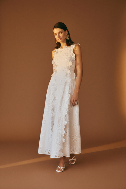 CLARA | VESTIDO LARGO BORDADO