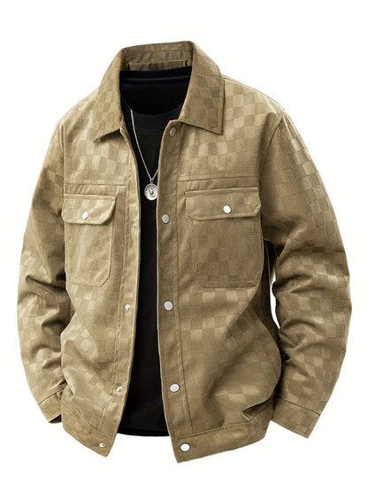 Taylor Checkered Suede Jacket