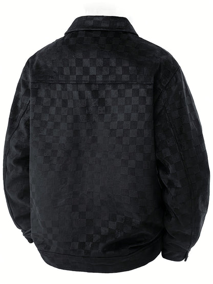 Taylor Checkered Suede Jacket
