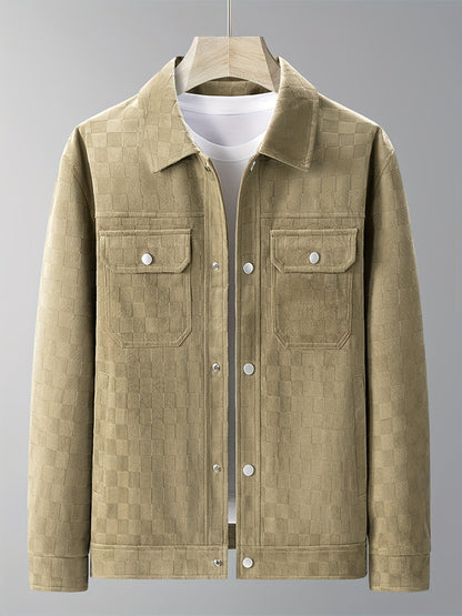 Taylor Checkered Suede Jacket